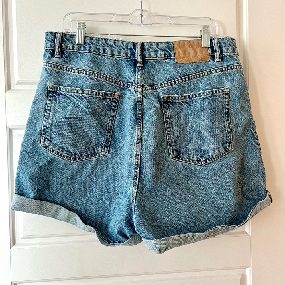 Zara High Waisted Jean Shorts